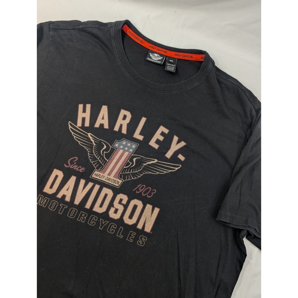 Harley Davidson Motorcycles‎ Genuine Motorclothes Black Shirt Size XXL
